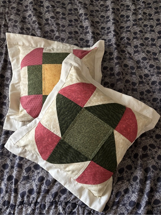 Handmade Other - 2 Handmade pillows 14 x 14 removable covers Pillows included